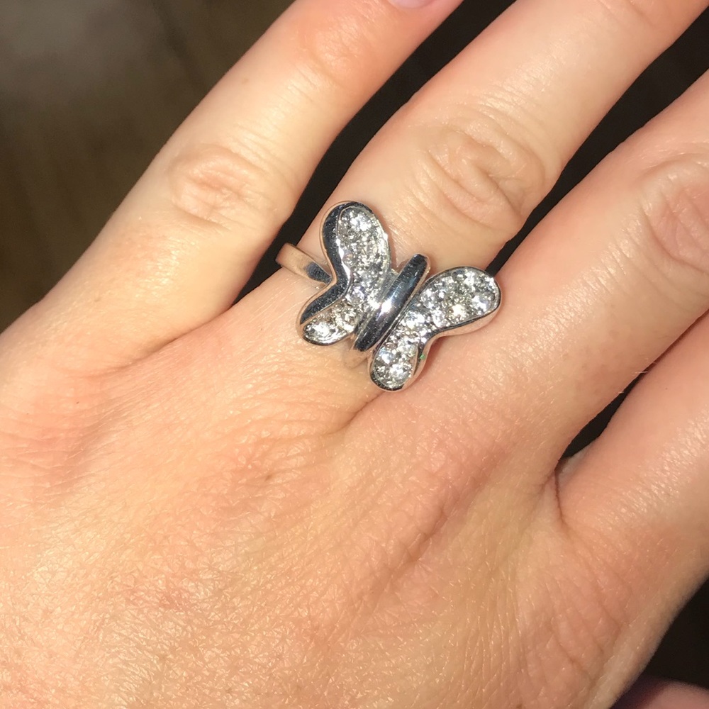 Sterling Silver Butterfly Ring